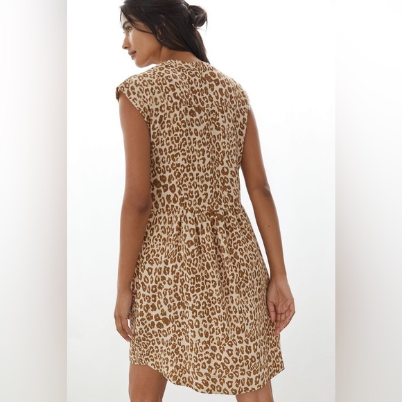 Anthropologie Pilcro Leopard Print Tunic Dress - Picture 2 of 9